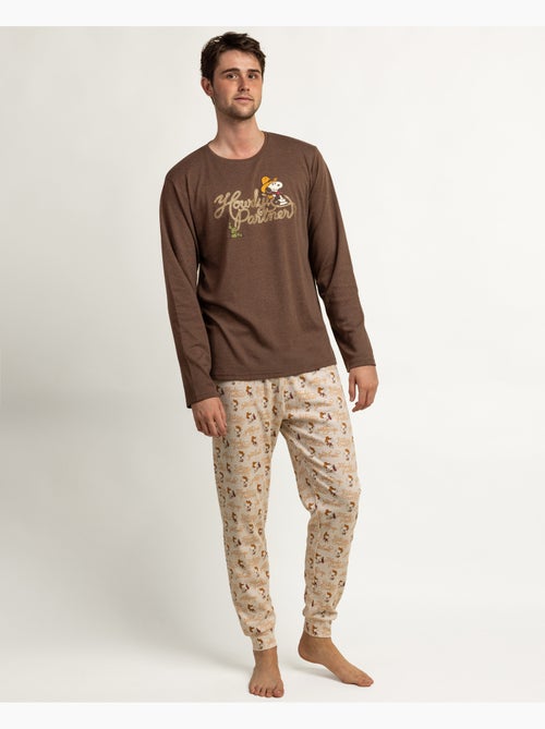 PEANUTS Pijama Manga Larga Country Club para Hombre - Kiabi PEANUTS Pijama Manga Larga Country Club para Hombre - Kiabi