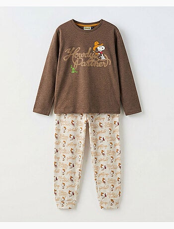 PEANUTS Pijama Manga Larga Country Club para Niño