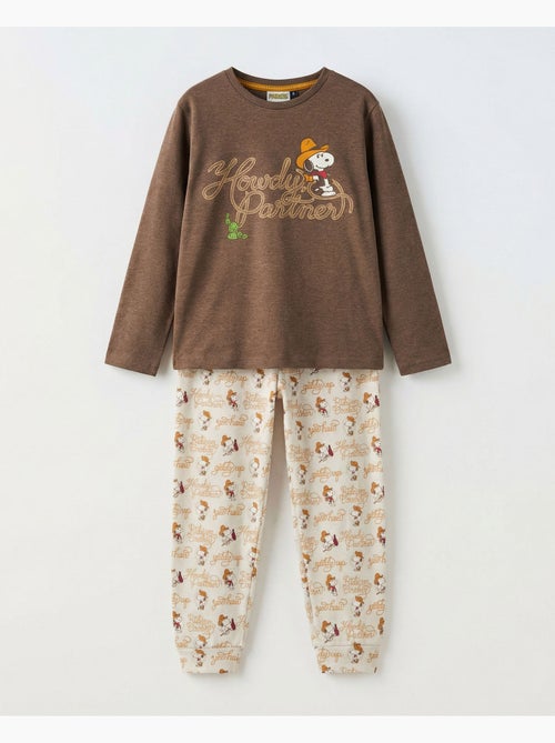 PEANUTS Pijama Manga Larga Country Club para Niño - Kiabi PEANUTS Pijama Manga Larga Country Club para Niño - Kiabi
