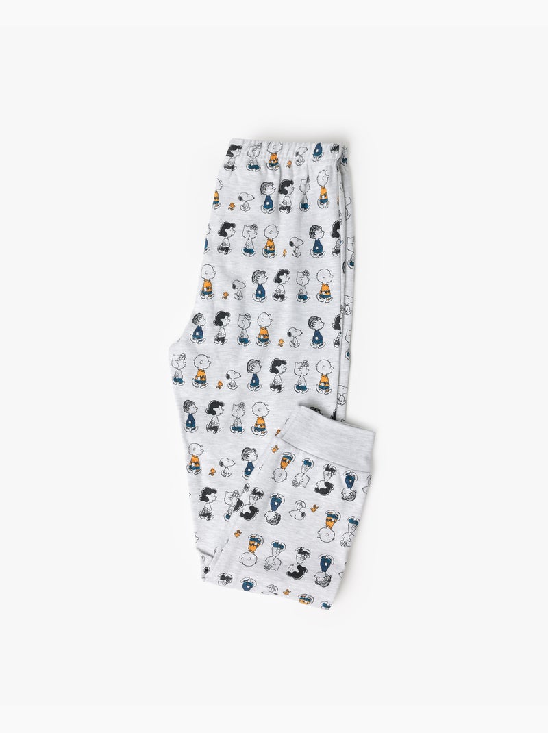 PEANUTS Pijama Manga Larga Felpa Snoopy&Friends para Niña Mostaza - Kiabi