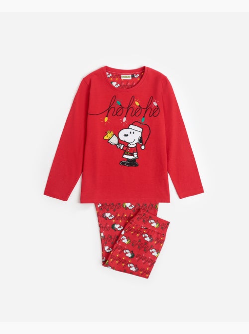 PEANUTS Pijama Manga Larga Ho Ho Ho para Niña - Kiabi PEANUTS Pijama Manga Larga Ho Ho Ho para Niña - Kiabi