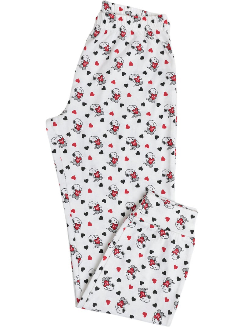 PEANUTS Pijama Manga Larga In My Heart para Niña Rojo - Kiabi