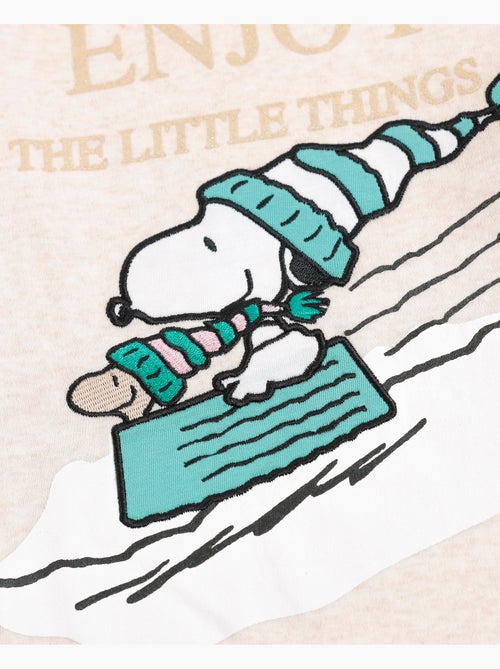 PEANUTS Pijama Manga Larga Let It Snow para Niña - Kiabi PEANUTS Pijama Manga Larga Let It Snow para Niña - Kiabi