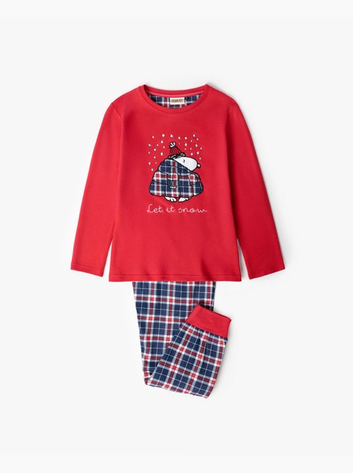 PEANUTS Pijama Manga Larga Let It Snow para Niña - Kiabi PEANUTS Pijama Manga Larga Let It Snow para Niña - Kiabi