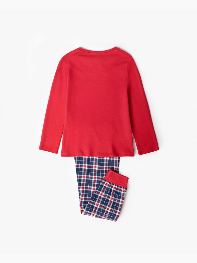 PEANUTS Pijama Manga Larga Let It Snow para Niña Rojo - Kiabi