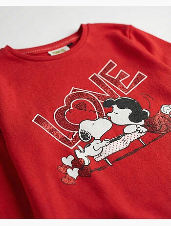 PEANUTS Pijama Manga Larga Love Snoopy para Niña
