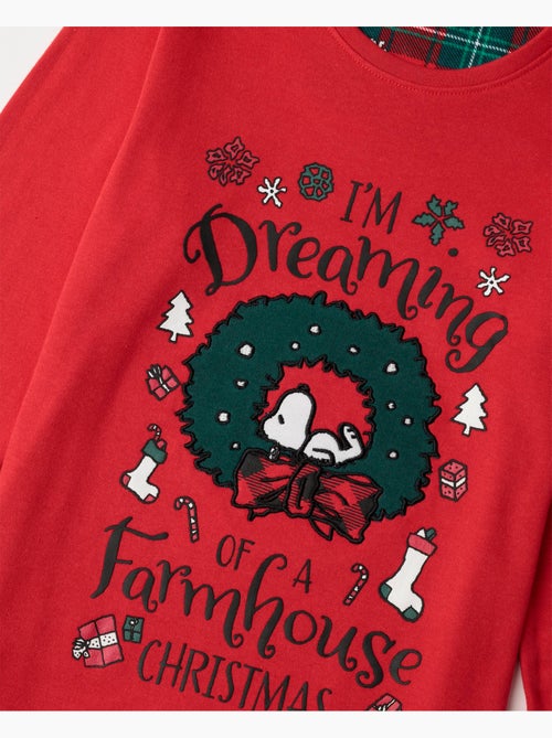 PEANUTS Pijama Manga Larga Reindeer Crossing para Niña - Kiabi PEANUTS Pijama Manga Larga Reindeer Crossing para Niña - Kiabi