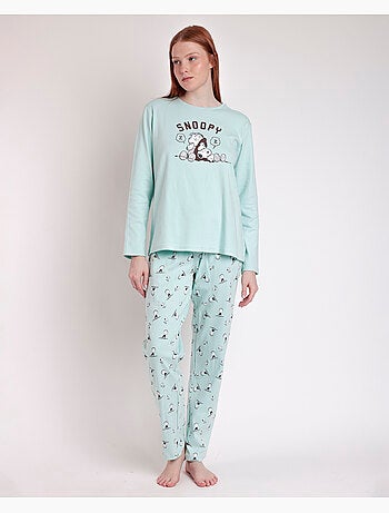 PEANUTS Pijama Manga Larga Sleep Society para Mujer