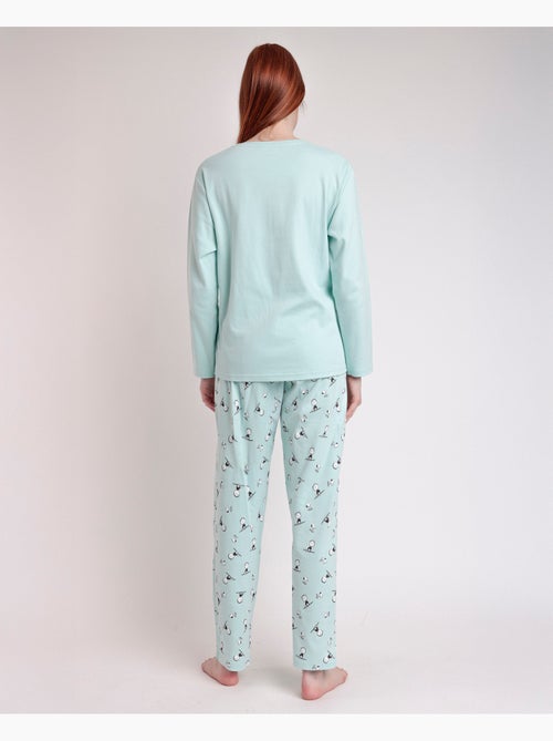 PEANUTS Pijama Manga Larga Sleep Society para Mujer - Kiabi PEANUTS Pijama Manga Larga Sleep Society para Mujer - Kiabi