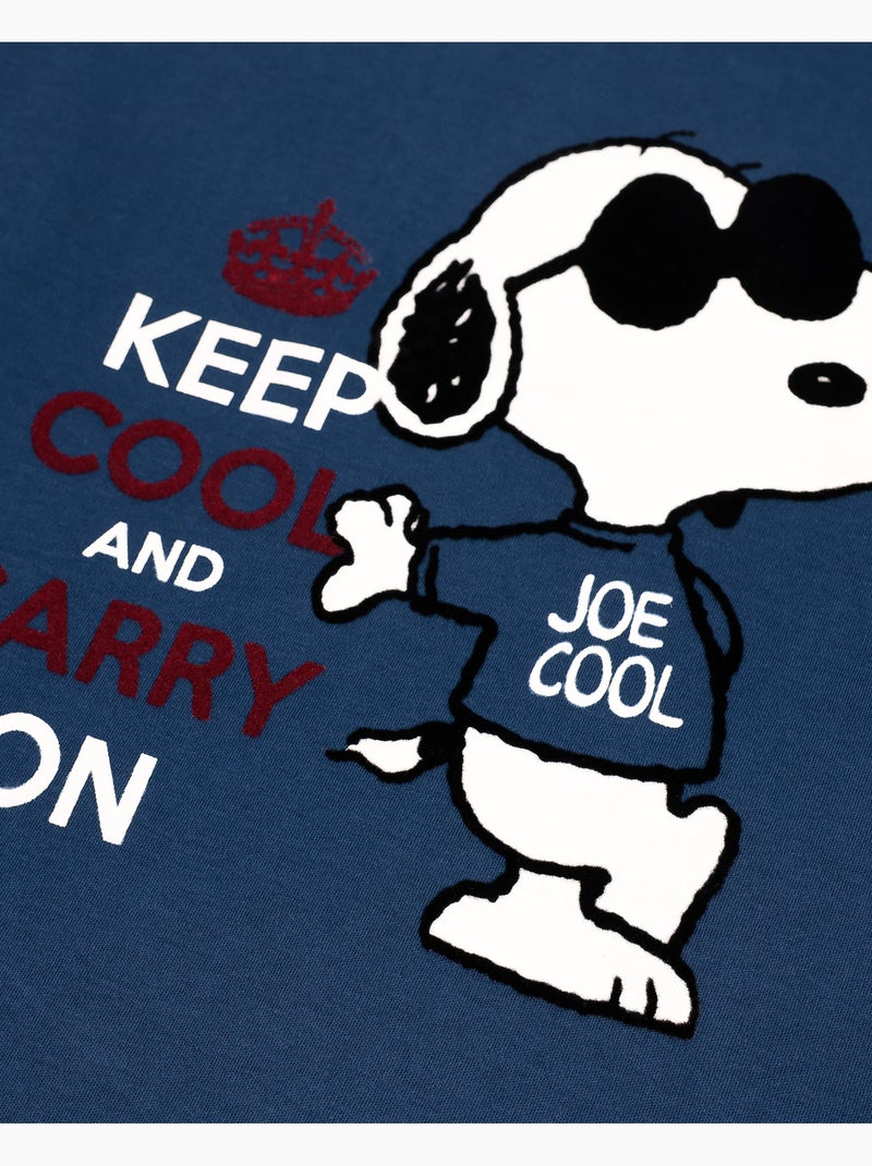 PEANUTS Pijama Manga Larga Snoopy Cool para Niño Azul marino - Kiabi