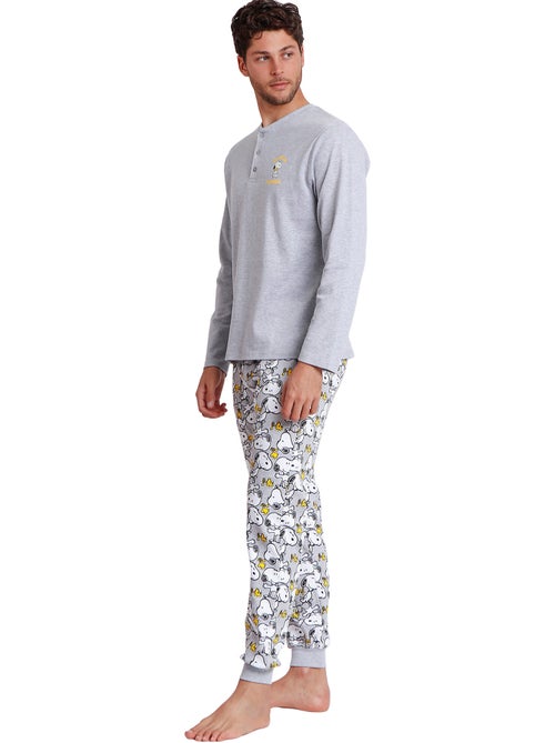 PEANUTS Pijama Manga Larga Snoopy Funny para Hombre - Kiabi PEANUTS Pijama Manga Larga Snoopy Funny para Hombre - Kiabi