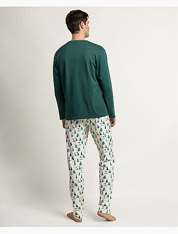 PEANUTS Pijama Manga Larga Snoopy Mountain para Hombre