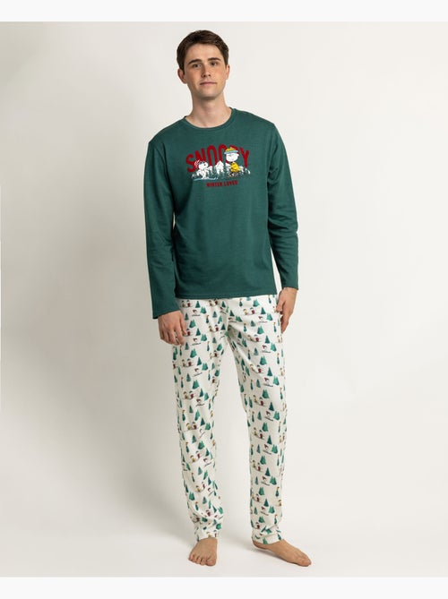 PEANUTS Pijama Manga Larga Snoopy Mountain para Hombre - Kiabi