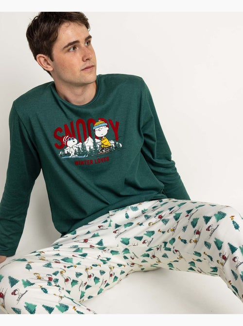 PEANUTS Pijama Manga Larga Snoopy Mountain para Hombre - Kiabi