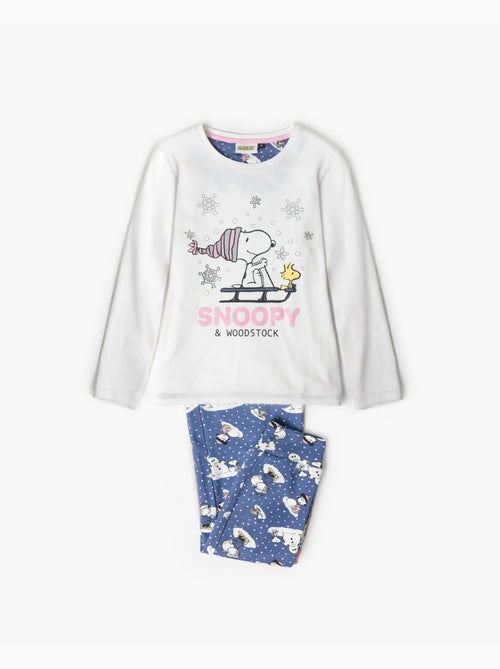 PEANUTS Pijama Manga Larga Snow Drift para Niña - Kiabi PEANUTS Pijama Manga Larga Snow Drift para Niña - Kiabi