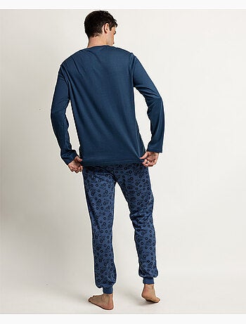 PEANUTS Pijama Manga Larga Speed Club para Hombre