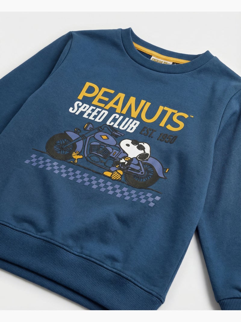 PEANUTS Pijama Manga Larga Speed Club para Niño Azul vaquero - Kiabi