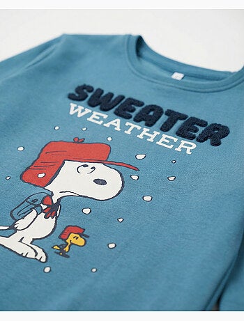 PEANUTS Pijama Manga Larga Sweather Weather para Niño
