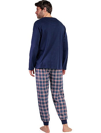 PEANUTS Pijama Manga Larga Tapeta Let It Snow para Hombre