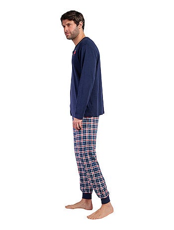 PEANUTS Pijama Manga Larga Tapeta Let It Snow para Hombre