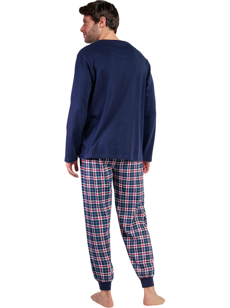 PEANUTS Pijama Manga Larga Tapeta Let It Snow para Hombre Azul marino - Kiabi