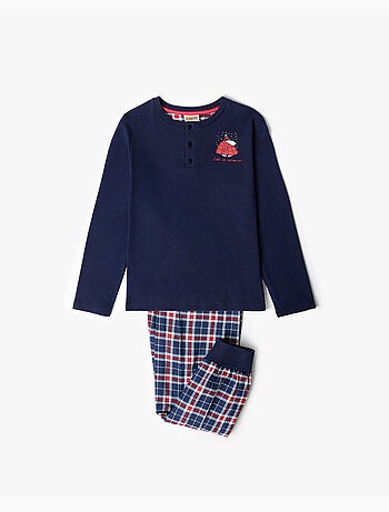 PEANUTS Pijama Manga Larga Tapeta Let It Snow para Niño