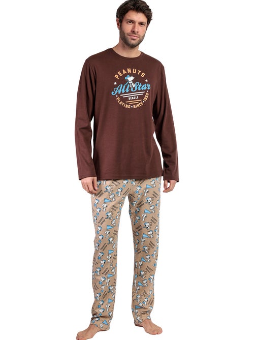 PEANUTS Pijama Manga Larga Varsity Squad para Hombre - Kiabi