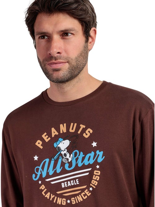 PEANUTS Pijama Manga Larga Varsity Squad para Hombre - Kiabi