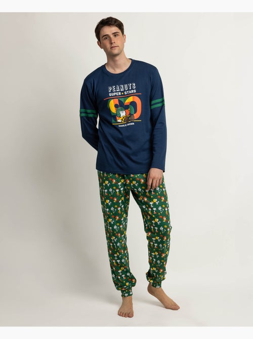 PEANUTS Pijama Manga Larga Winter Sports para Hombre - Kiabi