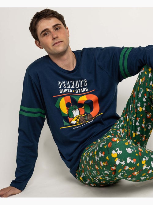 PEANUTS Pijama Manga Larga Winter Sports para Hombre - Kiabi