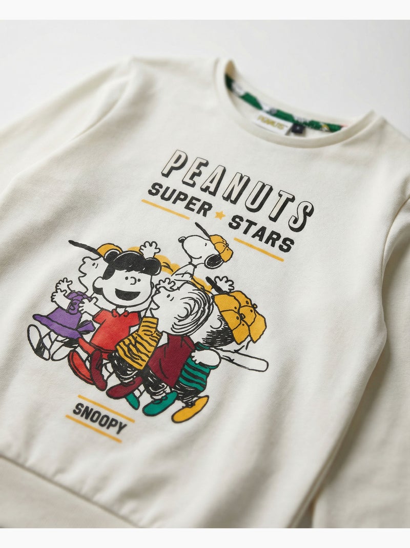 PEANUTS Pijama Manga Larga Winter Sports para Niña Crudo - Kiabi