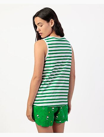 PEANUTS Pijama Sin mangas Golf Team para Mujer