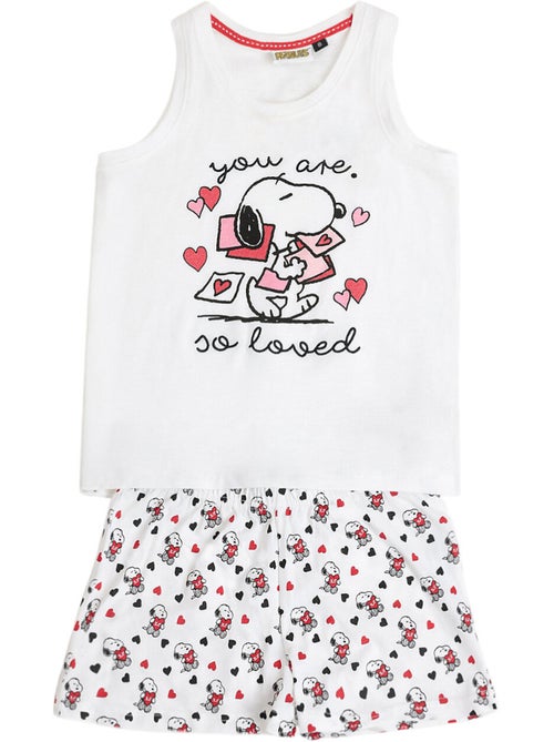 PEANUTS Pijama Sin Mangas In My Heart para Niña - Kiabi