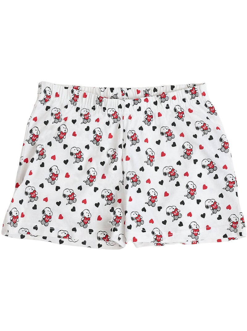 PEANUTS Pijama Sin Mangas In My Heart para Niña Blanco - Kiabi