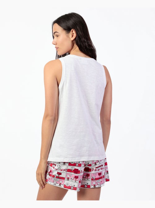 PEANUTS Pijama Sin mangas Love Valentines para Mujer - Kiabi PEANUTS Pijama Sin mangas Love Valentines para Mujer - Kiabi