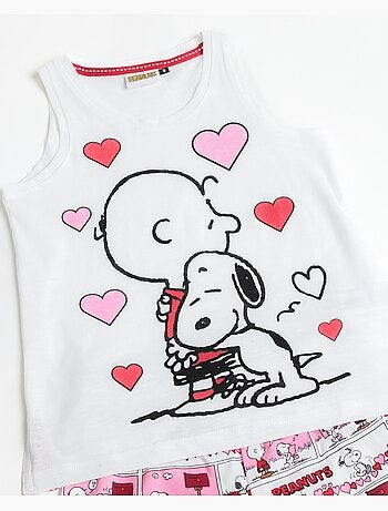 PEANUTS Pijama Sin mangas Love Valentines para Niña