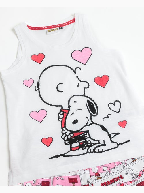 PEANUTS Pijama Sin mangas Love Valentines para Niña - Kiabi PEANUTS Pijama Sin mangas Love Valentines para Niña - Kiabi