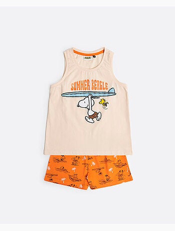 PEANUTS Pijama Sin Mangas Summer Beagle para Niña