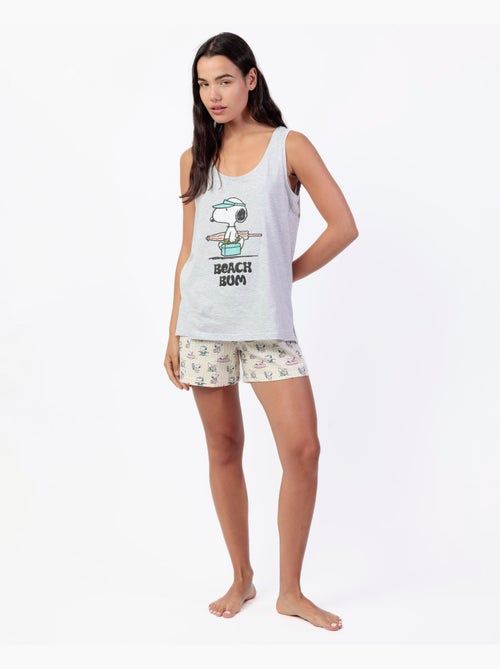 PEANUTS Pijama Sin mangas Summer Break para Mujer - Kiabi
