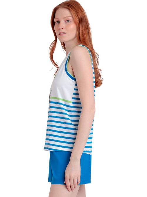 PEANUTS Pijama Sin Mangas Tennis Club para Mujer - Kiabi PEANUTS Pijama Sin Mangas Tennis Club para Mujer - Kiabi