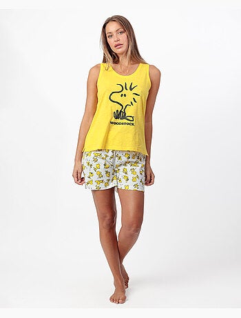 PEANUTS Pijama Sin mangas Woodstock para Mujer