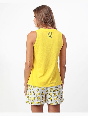 PEANUTS Pijama Sin mangas Woodstock para Mujer