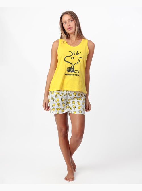 PEANUTS Pijama Sin mangas Woodstock para Mujer - Kiabi PEANUTS Pijama Sin mangas Woodstock para Mujer - Kiabi