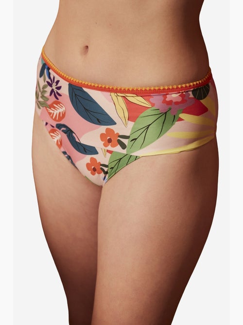 Pearl braga de bikini con estampado floral y tiro alto penti - Kiabi Pearl braga de bikini con estampado floral y tiro alto penti - Kiabi