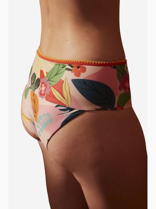 Pearl braga de bikini con estampado floral y tiro alto penti - Kiabi Pearl braga de bikini con estampado floral y tiro alto penti - Kiabi