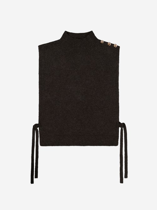 Pechera de punto con cuello alto - Kiabi