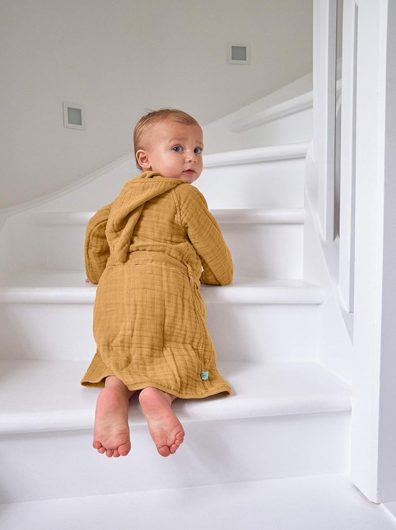 Peignoir enfant de Gasa de Algodón PROMO LINGE Amarillo - Kiabi