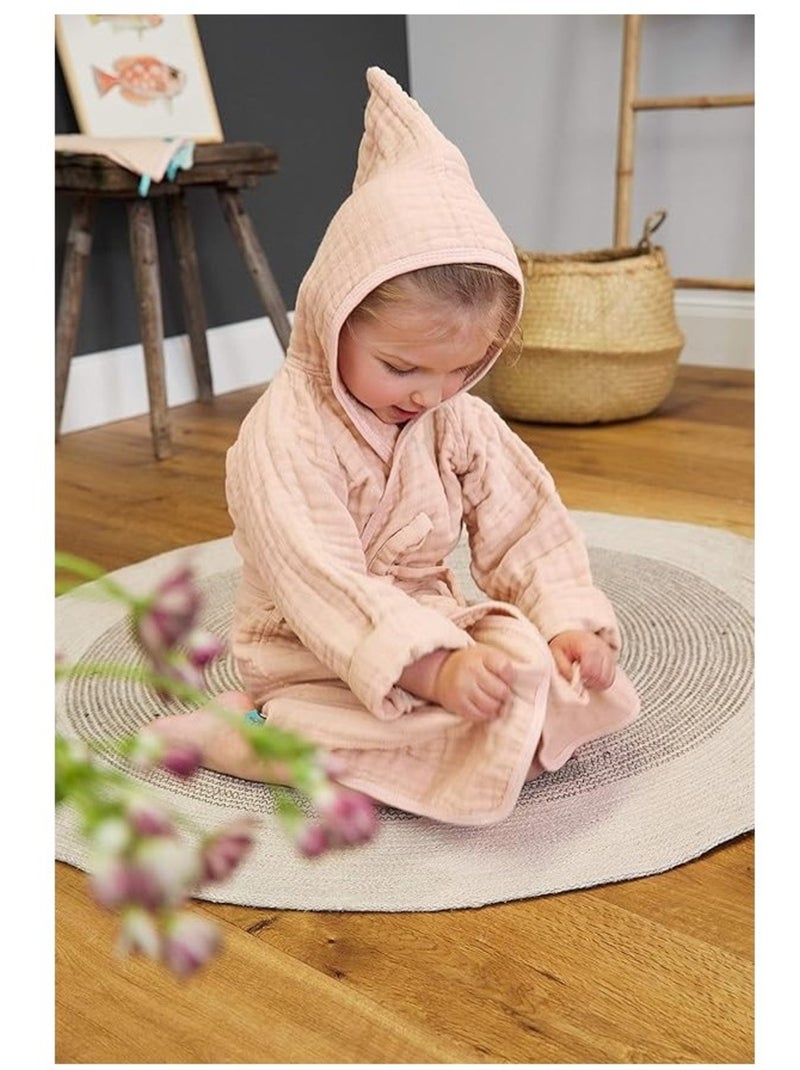 Peignoir enfant de Gasa de Algodón PROMO LINGE Rosa - Kiabi