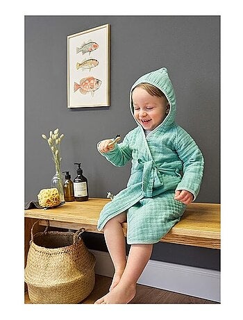 Peignoir enfant de Gasa de Algodón PROMO LINGE