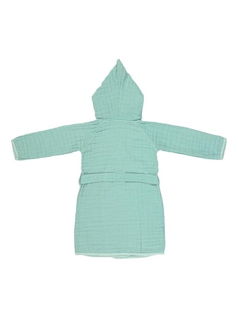 Peignoir enfant de Gasa de Algodón PROMO LINGE Verde salvia - Kiabi